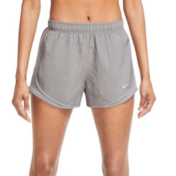 NWT - Nike Women's Light Heather Grey Tempo Brief-Lined Running Short - Size M - Picture 1 of 3